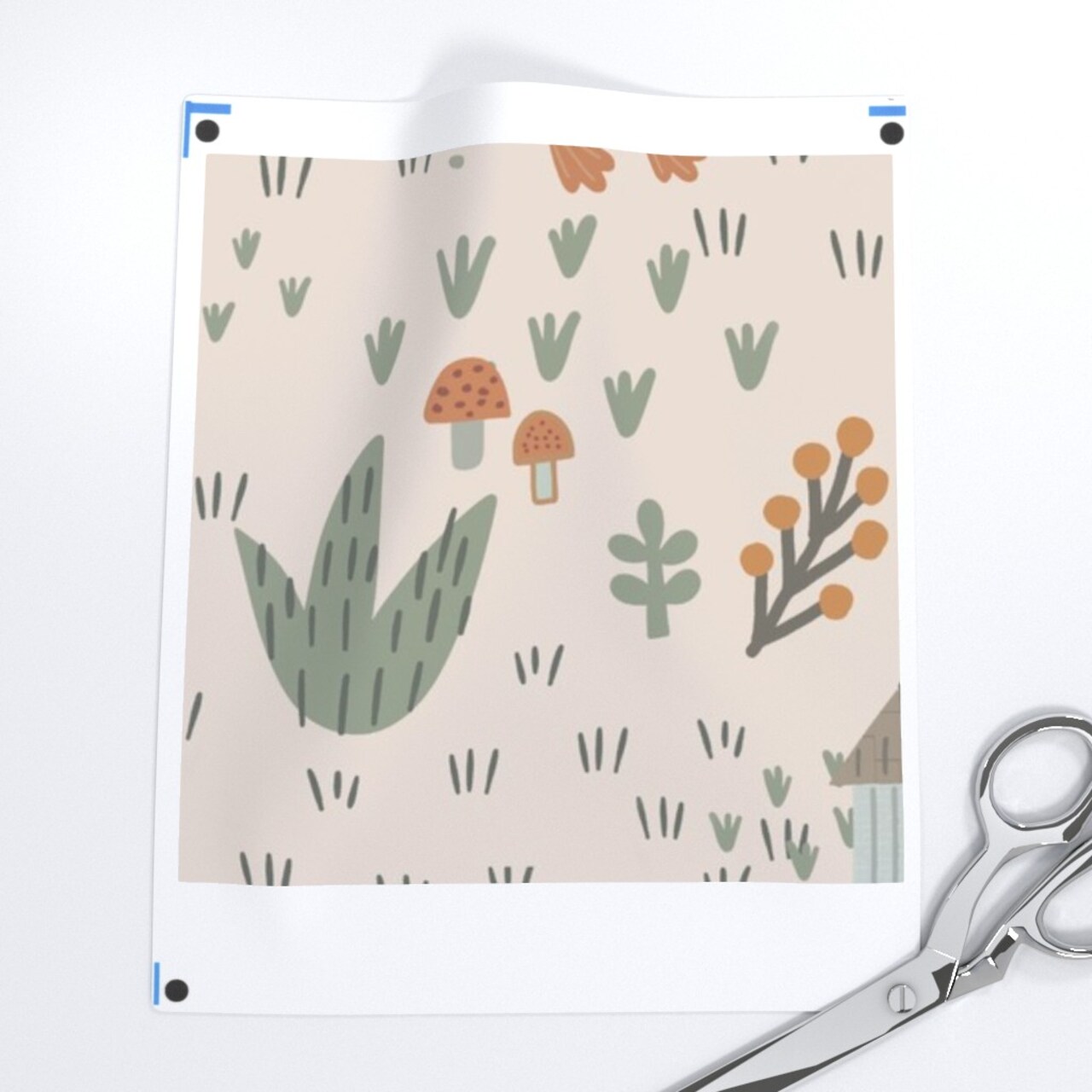 Whimsical Nursery Scandi Farmhouse Cottagecore Baby Kids Goose Farm Animals Trees Mushroom Nature Hand Drawn Scandinavian Botanical Snails Custom Printed Fabric by Spoonflower Various Fabrics by the Yard or Fat Quarter 18080285